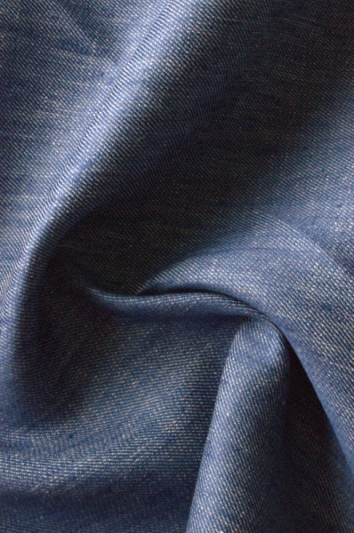 Лен однотонный СИНИЙ ДЖИНС