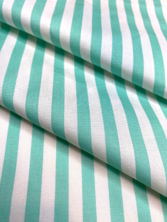 Сорочечная ткань ПОЛОСКА мята