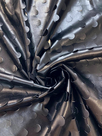 КОЖА искусственная ПЕРФОРИРОВАННЫЕ ГОРОШКИ